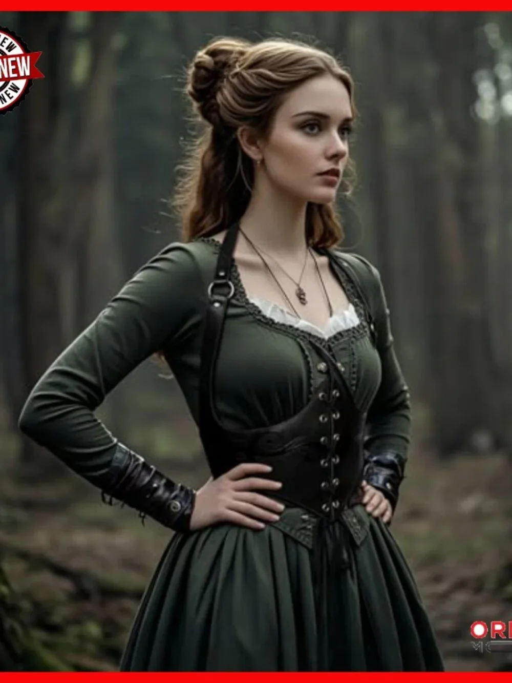 Faux Leather Corset Belt Adjustable 29-31in Renaissance Steampunk Cosplay